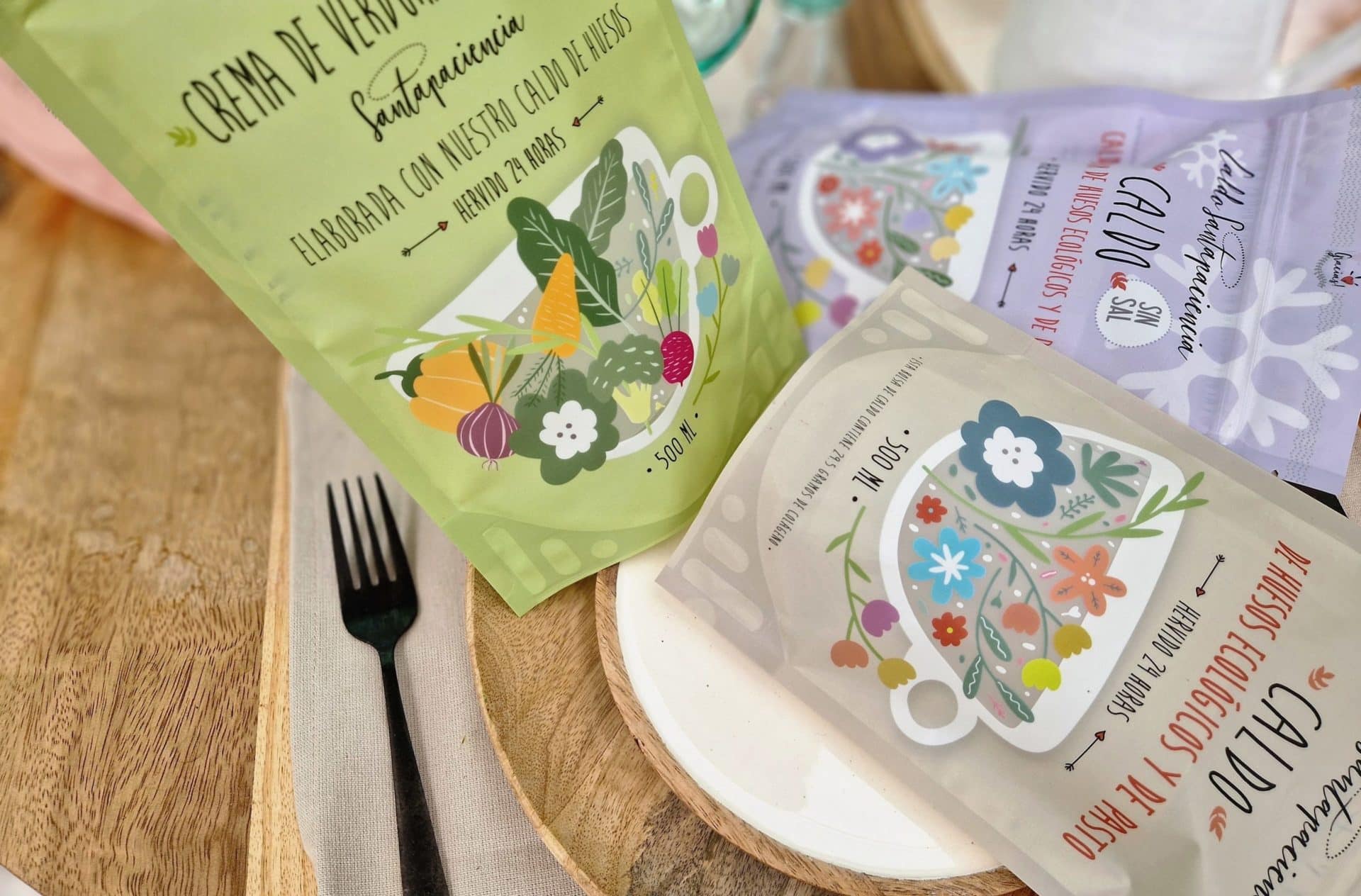 crema de verduras ecológicas de Caldo santapaciencia