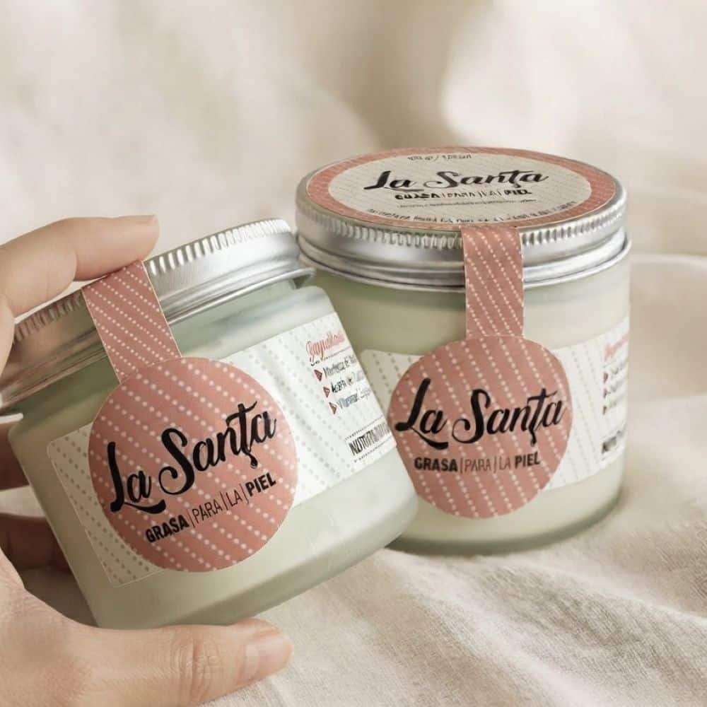 TALLOW “LA SANTA”. CON ACEITE ESENCIAL DE GERANIO - 125 ML