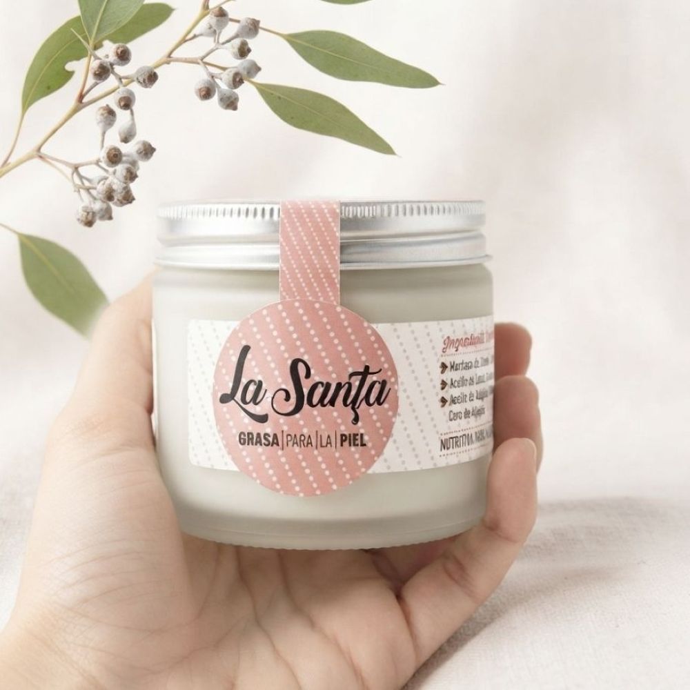 TALLOW “LA SANTA”. CON ACEITE ESENCIAL DE GERANIO - 125 ML - Imagen 2