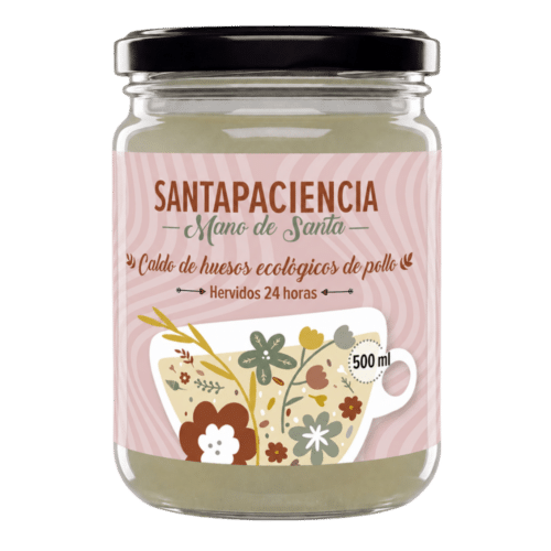 caldo de huesos de pollo santapaciencia 500 ml